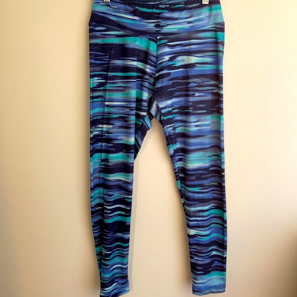 Blue Patterned Leggings